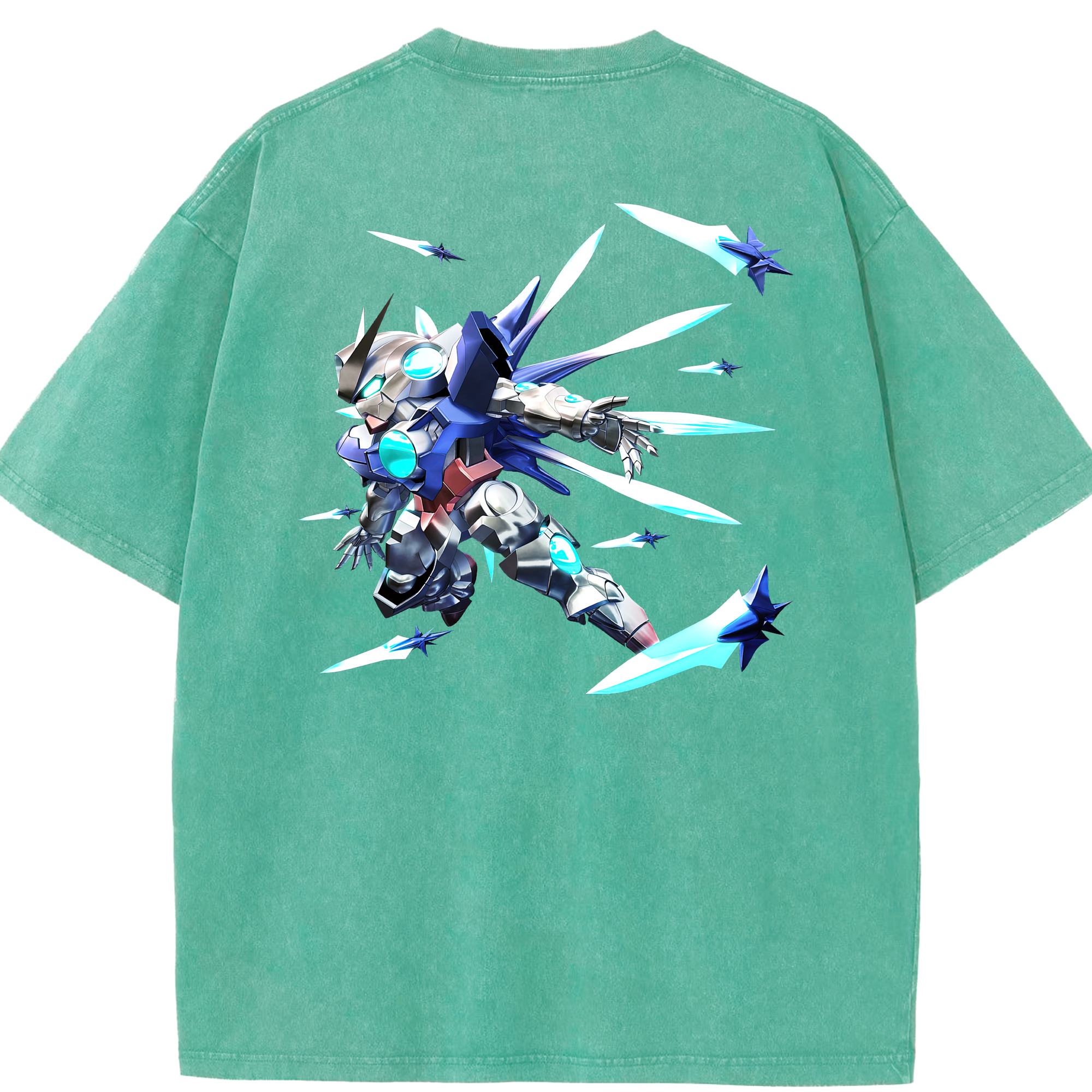 （画像用） 機動戦士ガンダム Mobile Suit Gundam 綿100% ヴィンテージ風 半袖Tシャツ（背面プリント）